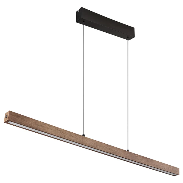 LED-Pendelleuchte Olivus - Acrylglas / Gummibaum massiv - 2-flammig - Image 4