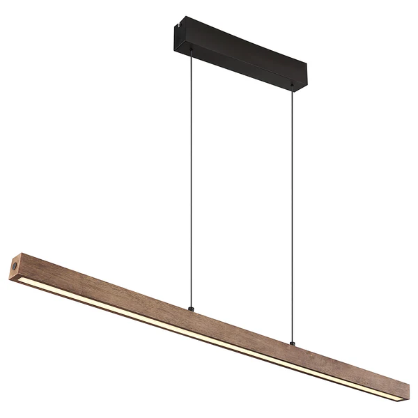 LED-Pendelleuchte Olivus - Acrylglas / Gummibaum massiv - 2-flammig - Image 5
