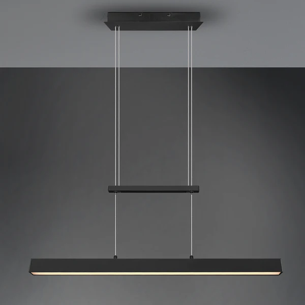LED-Pendelleuchte Paros - Eisen - 1-flammig - Schwarz - Image 2