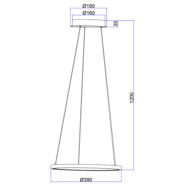 LED-Pendelleuchte Ralph II - Polypropylen / Eisen - 1-flammig - Image 6