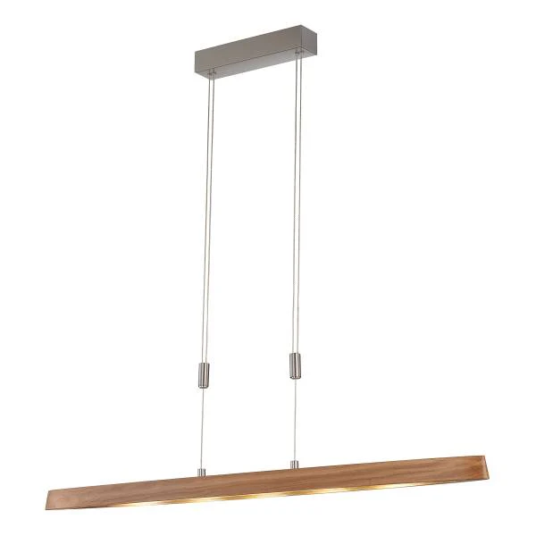 LED-Pendelleuchte Shine Wood Ship - Eisen / Eiche Massiv - 5-flammig - Image 3
