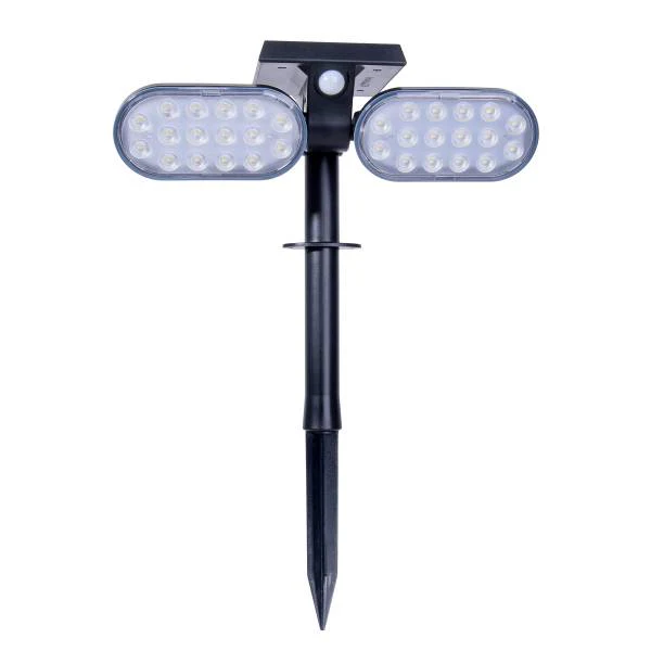 LED-Solar-Wegeleuchte Paco - Kunststoff - Schwarz - 2-flammig - Image 5