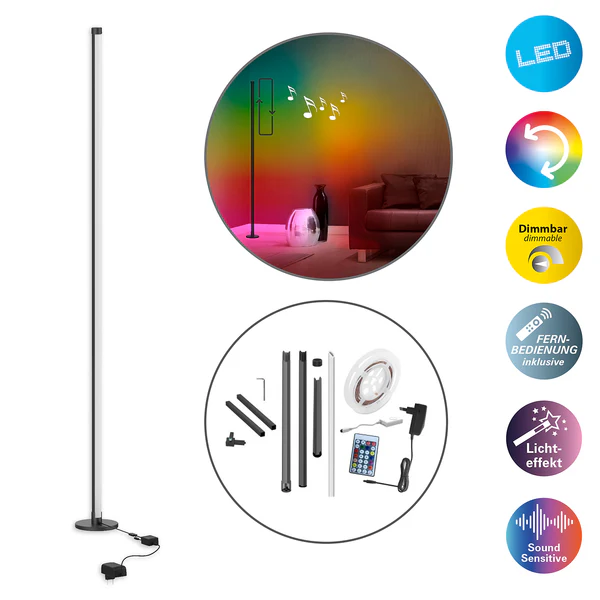 LED-Stehleuchte Motion Light - Aluminium - 1-flammig - Image 11
