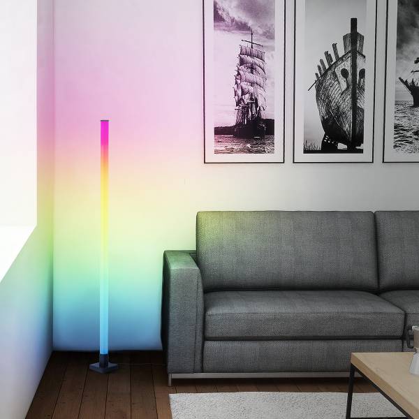 LED-Stehleuchte Neele - Kunststoff - 1-flammig - Schwarz - Image 2