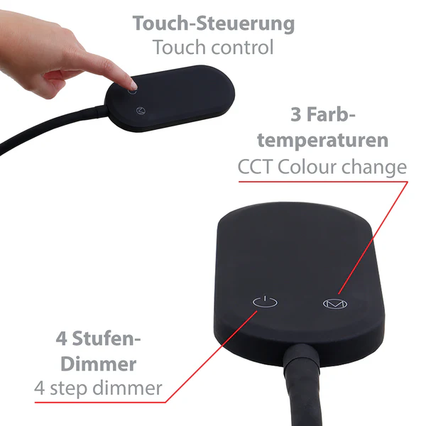 LED-Stehleuchte Office Step - Stahl - 1-flammig - Image 2