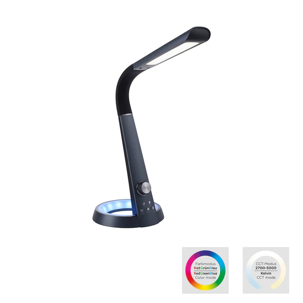 LED-Tischleuchte Bill - Polyethylen - 1-flammig - Schwarz - Image 6