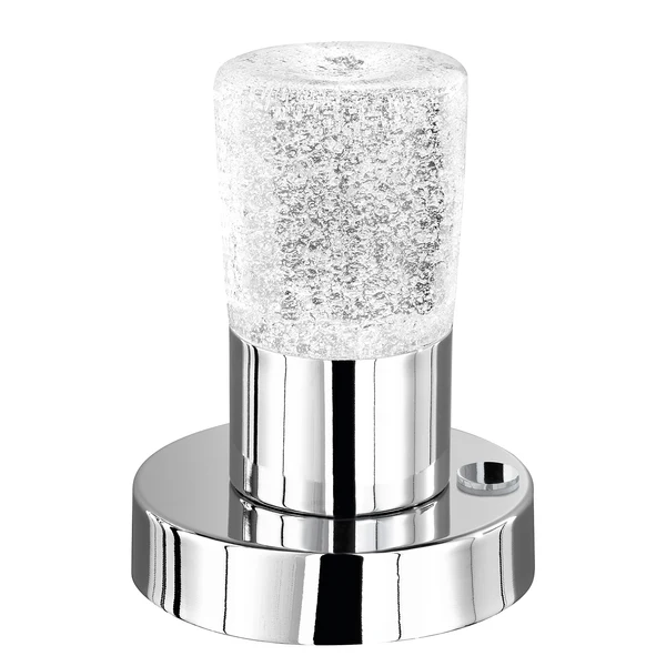 LED-Tischleuchte Cristo I - Kristallglas / Chrom - 1-flammig