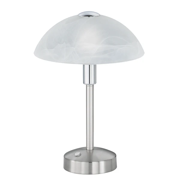 LED-Tischleuchte Donna - 1-flammig - Weiß / Silber
