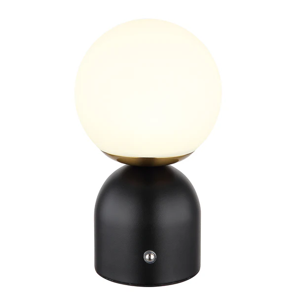 LED-Tischleuchte Julsy Typ A - Acrylglas / Eisen - 1-flammig - Schwarz