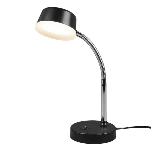 LED-Tischleuchte Kiko - Polyethylen - 1-flammig - Schwarz