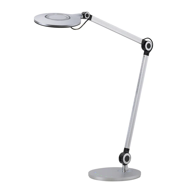 LED-Tischleuchte Niklas - Polyethylen / Eisen - 1-flammig - Silber