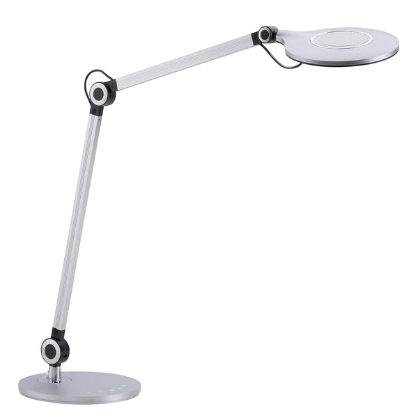 LED-Tischleuchte Niklas - Polyethylen / Eisen - 1-flammig - Silber - Image 2