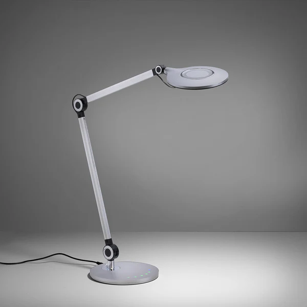 LED-Tischleuchte Niklas - Polyethylen / Eisen - 1-flammig - Silber - Image 6
