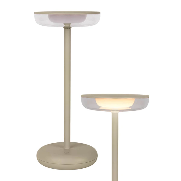 LED-Tischleuchte Pasi - Acrylglas / Eisen - 1-flammig - Beige - Image 14