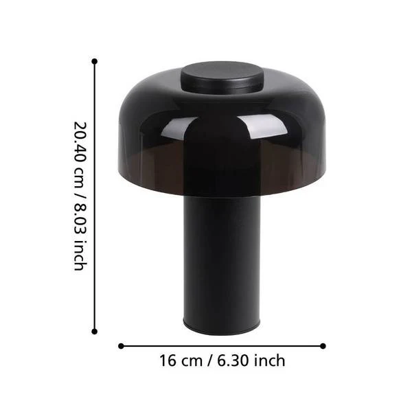 LED-Tischleuchte Ponente - Stahl / Kunststoff - 1-flammig - Schwarz - Image 9
