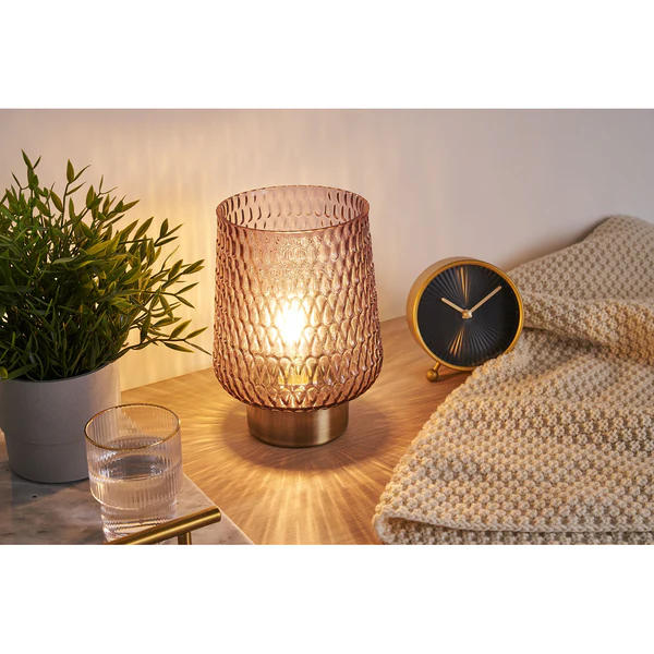 LED-Tischleuchte Sparkling Glamour - Klarglas / Messing - 1-flammig - Image 2