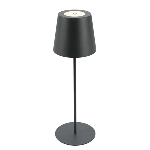 LED-Tischleuchte Tyli - Aluminium - 1-flammig - Anthrazit