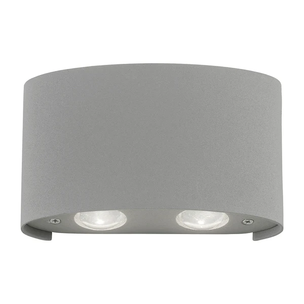 LED-Wandleuchte Carlo II - Aluminium - Flammenanzahl: 4