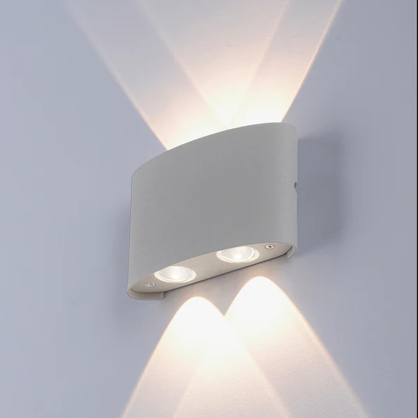 LED-Wandleuchte Carlo II - Aluminium - Flammenanzahl: 4 - Image 5