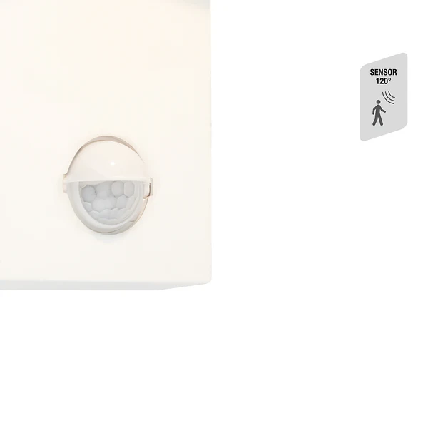 LED-Wandleuchte Hegg mit Sensor - Aluminium - 1-flammig - Weiß - Image 4