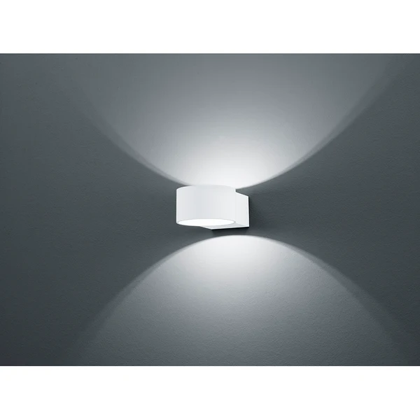 LED-Wandleuchte Lacapo - Metall - 1-flammig - Matt Weiß - Image 2