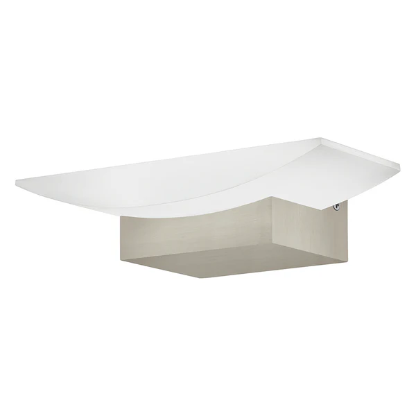 LED-Wandleuchte Metrass I - Kunststoff / Aluminium - 1-flammig - Aluminium / Weiß