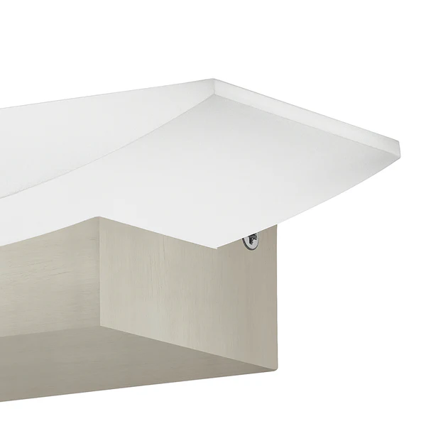 LED-Wandleuchte Metrass I - Kunststoff / Aluminium - 1-flammig - Aluminium / Weiß - Image 2
