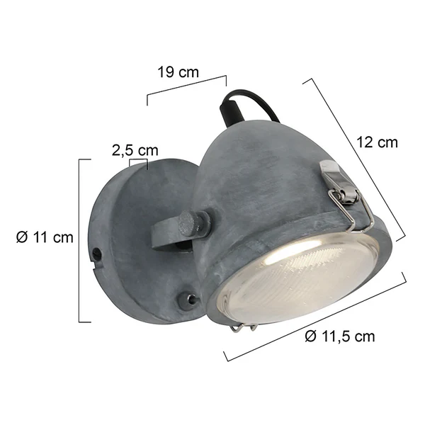 LED-Wandleuchte Mexlite - Glas / Eisen - 1-flammig - Image 6