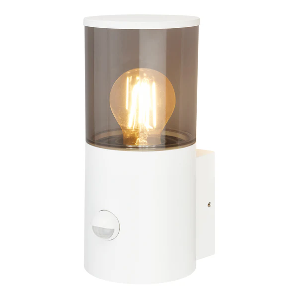 LED-Wandleuchte Nypa mit Sensor - Aluminium - Weiß - 1-flammig