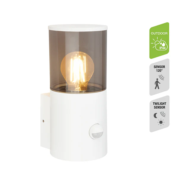 LED-Wandleuchte Nypa mit Sensor - Aluminium - Weiß - 1-flammig - Image 5
