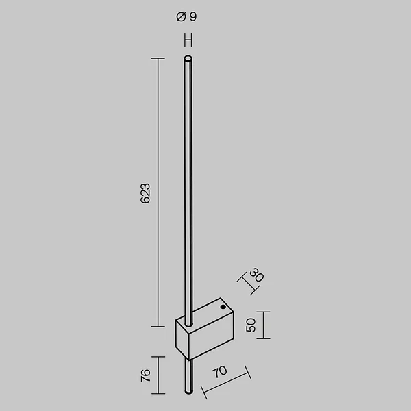LED-Wandleuchte Pars Typ A - Aluminium - 1-flammig - Image 7