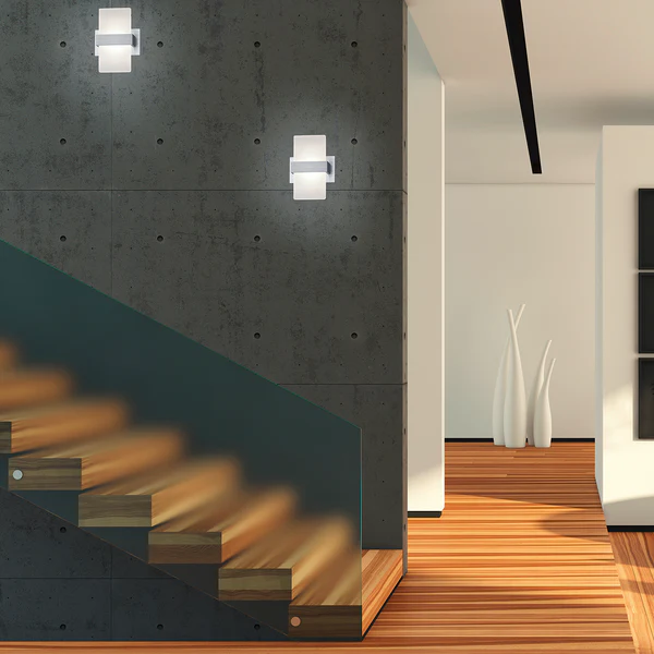 LED-Wandleuchte Platon - Acrylglas / Aluminium - 1-flammig - Image 2