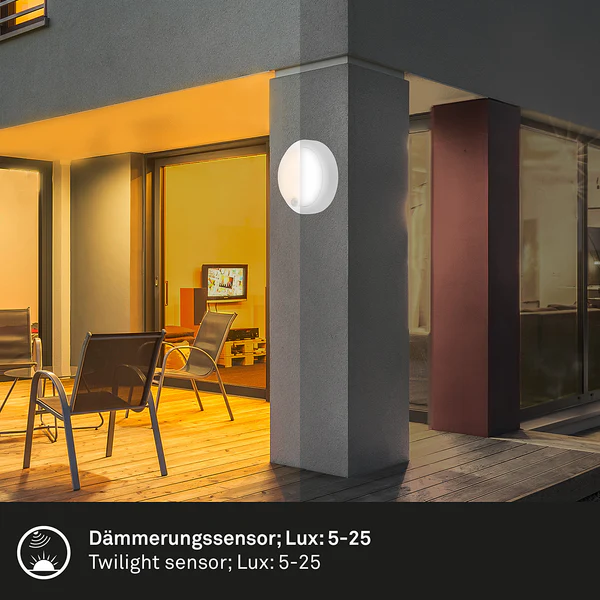 LED-Wandleuchte Presigo - Polypropylen - 1-flammig - Weiß - Image 6