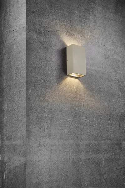 LED-Wandleuchte Rold Flat - Glas / Stahl - 2-flammig - Beige - Image 2