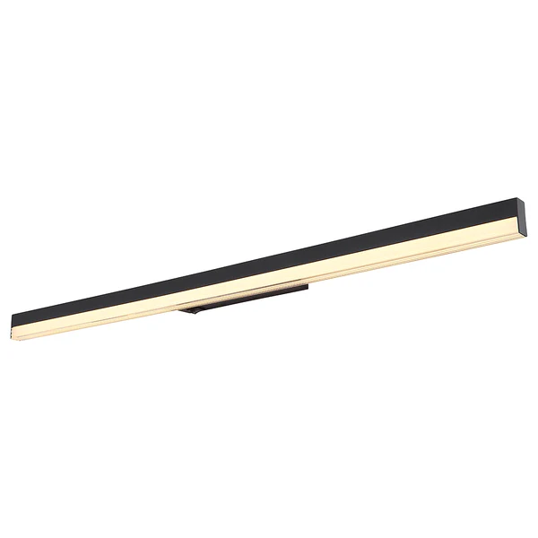 LED-Wandleuchte Sallo - Acryl / Aluminium - 1-flammig - Schwarz - Breite: 80 cm