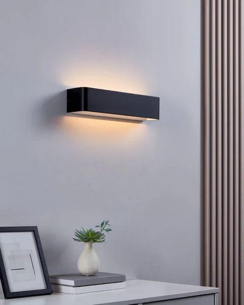LED-Wandleuchte Sania Typ A - Kunststoff / Aluminium - 1-flammig - Breite: 37 cm - Image 2