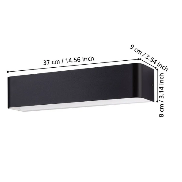 LED-Wandleuchte Sania Typ A - Kunststoff / Aluminium - 1-flammig - Breite: 37 cm - Image 7