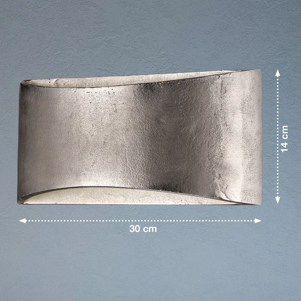 LED-Wandleuchte SHINE-ALU - Silber Matt - Image 5
