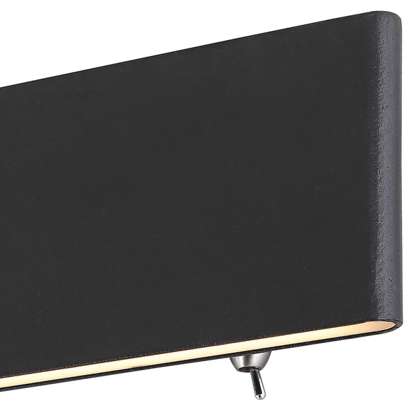 LED-Wandleuchte Siegfried - Acrylglas / Aluminium - 1-flammig - Schwarz - Breite: 23 cm - Image 2