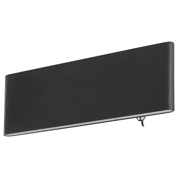 LED-Wandleuchte Siegfried - Acrylglas / Aluminium - 1-flammig - Schwarz - Breite: 23 cm - Image 3