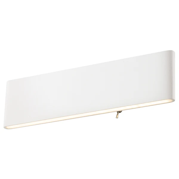 LED-Wandleuchte Siegfried - Acrylglas / Aluminium - 1-flammig - Weiß - Breite: 30 cm