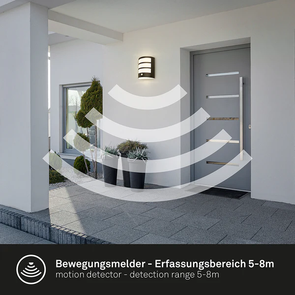 LED-Wandleuchte Skot - Aluminium - 1-flammig - Schwarz - Image 6