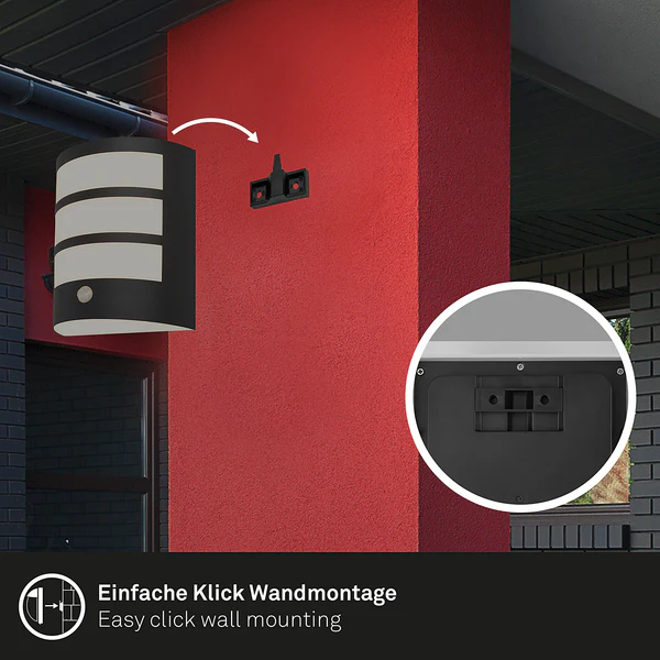 LED-Wandleuchte Skot - Aluminium - 1-flammig - Schwarz - Image 7