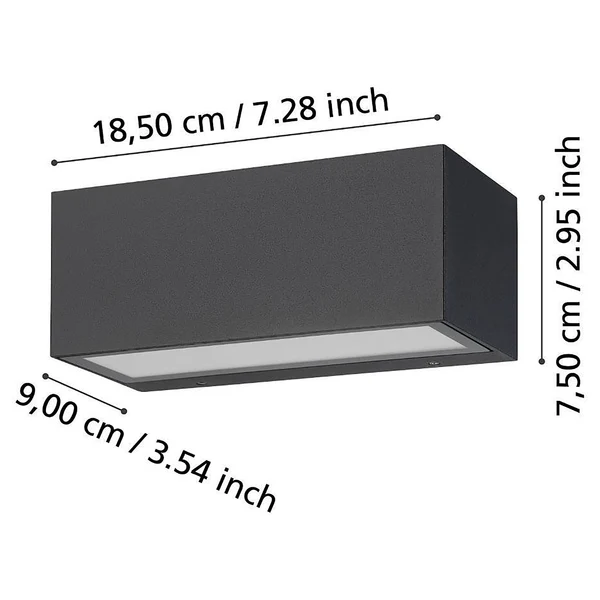 LED-Wandleuchte Spongano Typ A - Aluminium / Kunststoff - 2-flammig - Image 3