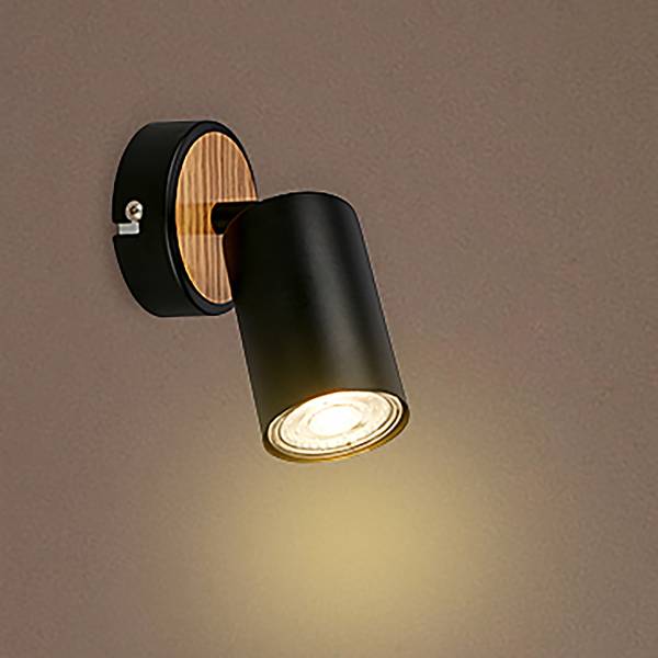 LED Wandleuchte Spot Tib - Schwarz