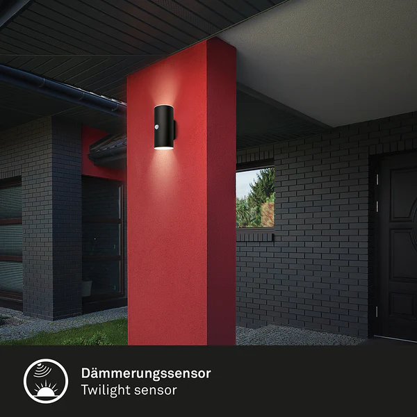 LED-Wandleuchte Upsa mit Sensor - Kunststoff - 1-flammig - Schwarz - Image 7
