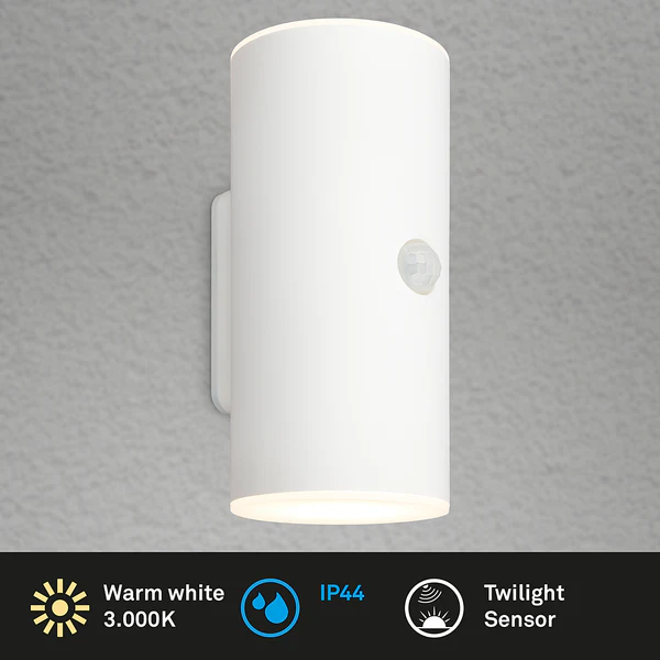 LED-Wandleuchte Upsa mit Sensor - Kunststoff - 1-flammig - Weiß - Image 6