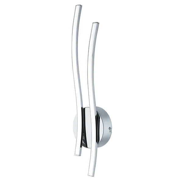 LED-Wandleuchte Valmora - Kunststoff / Aluminium - 2-flammig