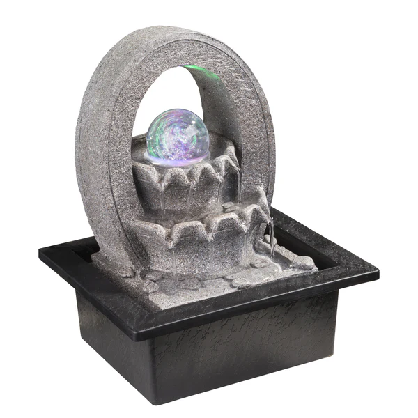 LED-Zierbrunnen Alberto II - Kunststoff - 4-flammig