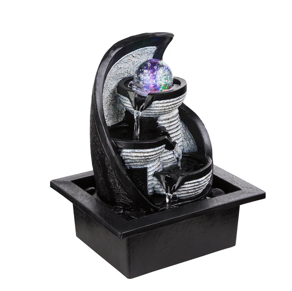 LED-Zierbrunnen Alberto III - Kunststoff - 4-flammig